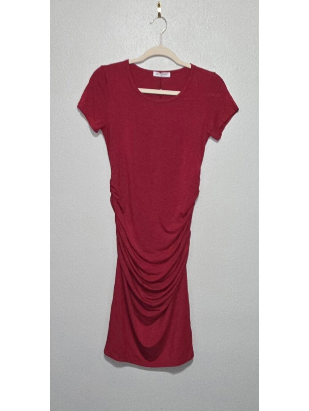 Smallshow Maternity Dress Womens S Small Red Pregnancy Baby Shower Classic NWT